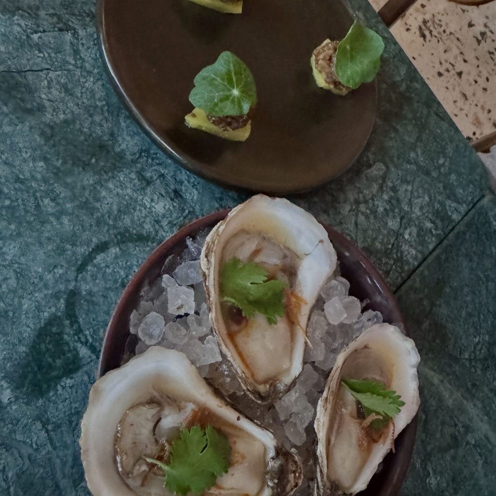 Oysters and Beyond Meat Pineapple Sliders