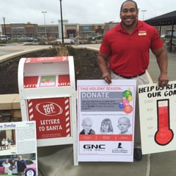 GNC - Asst. Manager, Gerard, helping us raise $$ for St. Jude and the local kids non-profit, Meg's Smile Foundation!
