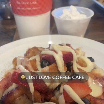 Just Love Coffee Cafe - Madison - Latte and very berry - Coffee & Tea Near Me - Madison, Alabama