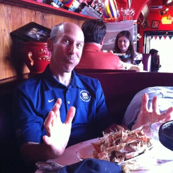 Bobo's - Happy customer after enjoying the crab - Steakhouses Near Me - San Francisco, California