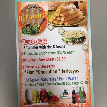 Taqueria Octavio's - Menu - Mexican Near Me - Enid, Oklahoma Taqueria Octavio's - Menu - Mexican Near Me - Enid, Oklahoma