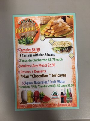Menu photo 2 Taqueria Octavio's Enid, OK Menu photo 2 Taqueria Octavio's Enid, OK