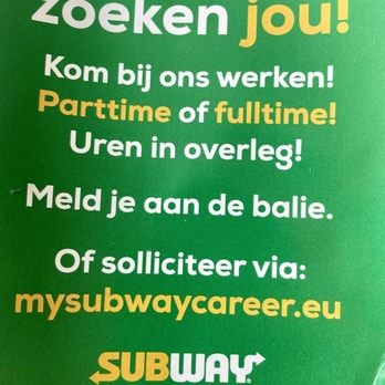 SUBWAY Sandwiches - Soliciting flyer - Salad Near Me - Beek, LI