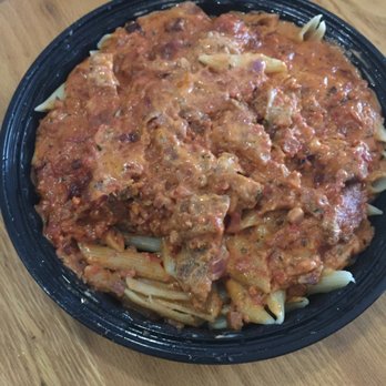 Amore Pizza - Breaded and Fried Chicken and Prosciutto Penne ala Vodka! - Pizza Near Me - Bay Shore, New York