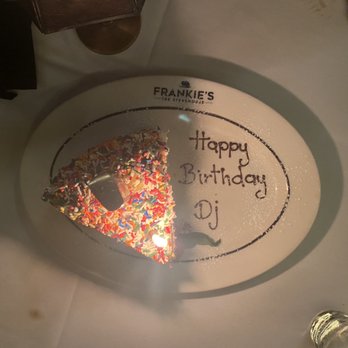 Frankie's The Steakhouse - We celebrated my boyfriends birthday and this cake was so good , wish I had extra strawberries ! - Steakhouses Near Me - Duluth, Georgia
