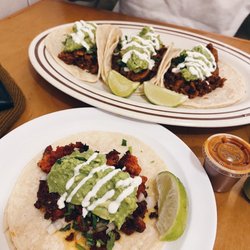 Three pastor tacos ($12) and one chorizo taco ($4.50)