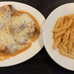 Roman Pizza & Restaurant - Chicken Parmesan with Vodka Sauce