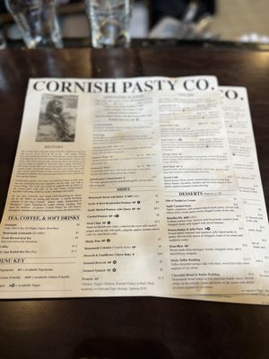 Menu photo 5 Cornish Pasty Co Flagstaff, AZ