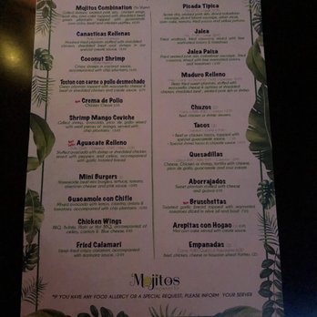 Mojitos Restaurant Bar - Menu (P2) - Latin American Near Me - Jackson Heights, New York Mojitos Restaurant Bar - Menu (P2) - Latin American Near Me - Jackson Heights, New York