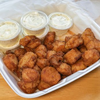 SS Lobster Ltd - Fried Sea Scallops (large) - Seafood Near Me - Fitchburg, Massachusetts SS Lobster Ltd - Fried Sea Scallops (large) - Seafood Near Me - Fitchburg, Massachusetts