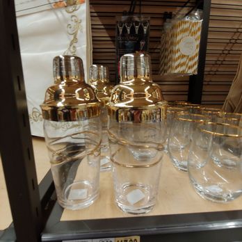 Wegmans - a lot of glasses and bottles on a shelf - Grocery Near Me - Midlothian, Virginia