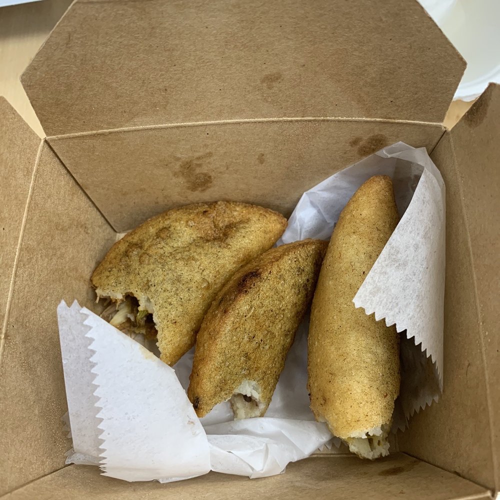 White Maize - Empanadas (Three) - Venezuelan Near Me - Brooklyn, New York White Maize - Empanadas (Three) - Venezuelan Near Me - Brooklyn, New York