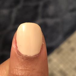 Top 2 Nail - Lumpy, messy, poorly done, uneven