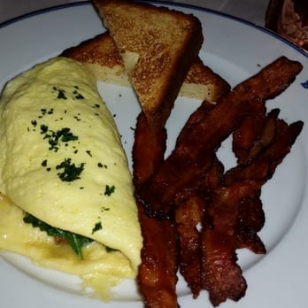 Bouchon - Omelette with skirt steak,potatoes, and spinach( it was the special ) - French Near Me - Las Vegas, Nevada Bouchon - Omelette with skirt steak,potatoes, and spinach( it was the special ) - French Near Me - Las Vegas, Nevada