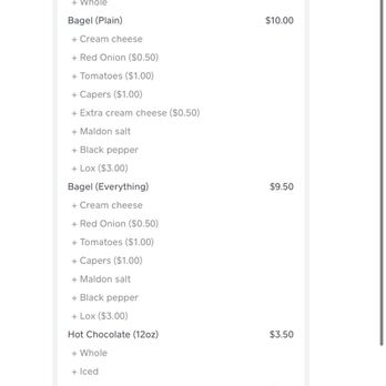 Offset Coffee Roasters - Paid this much for those two sad bagels that took 40mins to make. - Coffee & Tea Near Me - Torrance, California