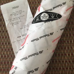 Nicely wrapped sandwich!