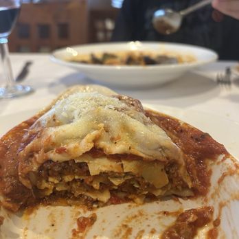 Paesano - The lasagna came out hot drenched in a sauce that had been cooked all day! Complex flavors and very cheesy - Italian Near Me - Aiea, Hawaii