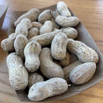 Five Guys - Peanuts...didn't know they had these to snack on but we indulged - Burgers Near Me - Hoover, Alabama