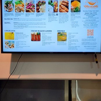 OlenaHi - Menu board - Salad Near Me - Honolulu, Hawaii