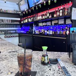 The bar area