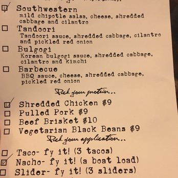 Summer Fox Brewing - I love a choose your own adventure menu ! - Brewpubs Near Me - Fresno, California