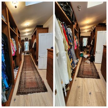 Organizing Concepts & Designs - Before & After of primary closet. - Home Organization Near Me Organizing Concepts & Designs - Before & After of primary closet. - Home Organization Near Me