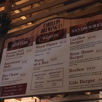 Carillon Brewing - Menu - Breweries Near Me - Dayton, Ohio