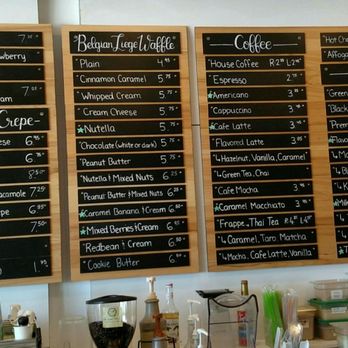 Cafe Hue - Menu boards - Creperies Near Me - San Diego, California