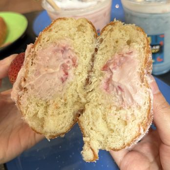 Unregular Bakery - Strawberry Cheesecake Bombolone - Bakeries Near Me - New York, New York Unregular Bakery - Strawberry Cheesecake Bombolone - Bakeries Near Me - New York, New York