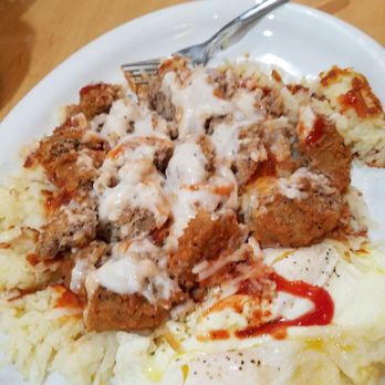 Sammy's Stackhouse - Country fried steak mashed with hash browns - American Near Me - Orange, California Sammy's Stackhouse - Country fried steak mashed with hash browns - American Near Me - Orange, California