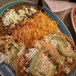 Chicken avocado tacos
