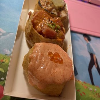 Atoyubu - Mentaiko with mayo, spicy tuna, lemon salmon - Japanese Near Me - Buena Park, California