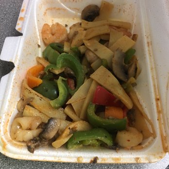 Lil Thai Express - Seafood curry in styrofoam BAD IDEA! Should have come in a soup container! - Thai Near Me - Clinton Township, Michigan Lil Thai Express - Seafood curry in styrofoam BAD IDEA! Should have come in a soup container! - Thai Near Me - Clinton Township, Michigan