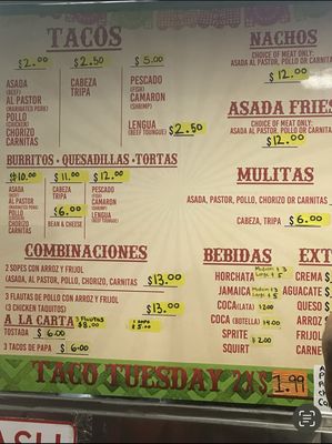 Menu photo 1 Taqueria Los Santos Whittier, CA Menu photo 1 Taqueria Los Santos Whittier, CA