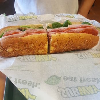 Subway - a sub sandwich on a wrapper - Sandwiches Near Me - Monterey, California
