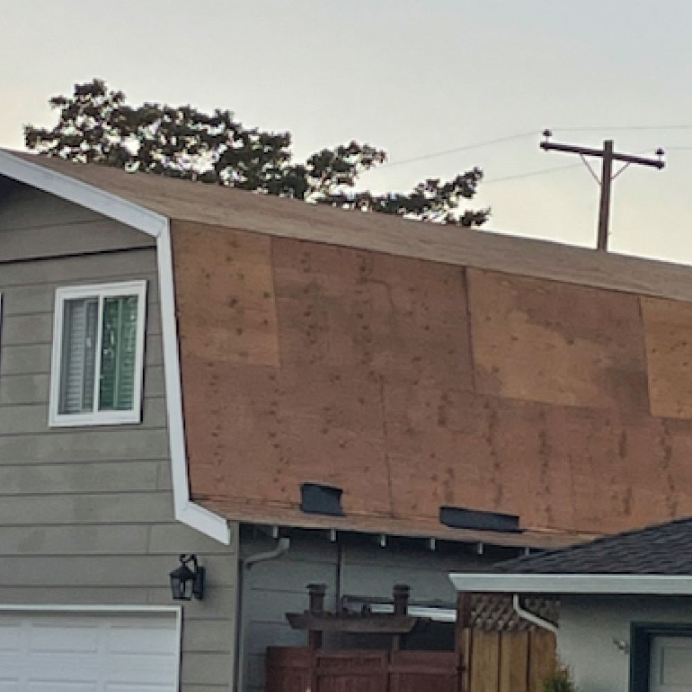 Apache Roofing - Old roof all ripped and ready for a new look - Roofing Near Me - San Jose, California