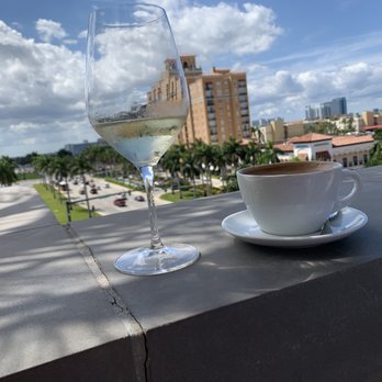 RH Rooftop Restaurant at RH West Palm - Wine and hot mocha latte. So good! - Wine Bars Near Me - West Palm Beach, Florida