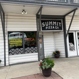 the front of the building
