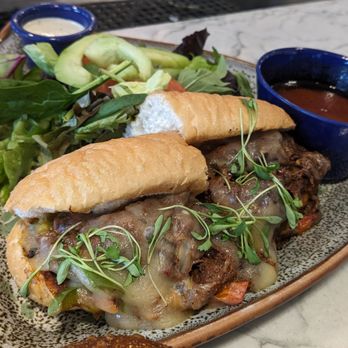The Lab Collaborative - Birria Sandwich - New American Near Me - Oceanside, California The Lab Collaborative - Birria Sandwich - New American Near Me - Oceanside, California
