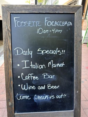 Menu photo 1 Fossette Focacceria Washington, DC, DC