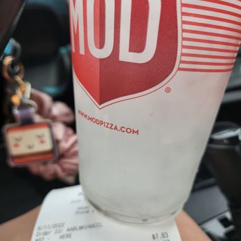 MOD Pizza - My cup of water that cost way more than a bottle water - Fast Food Near Me - Houston, Texas MOD Pizza - My cup of water that cost way more than a bottle water - Fast Food Near Me - Houston, Texas