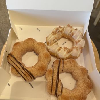 Kin Bakeshop - Mochi donuts: cinnamon brown sugar and brown butte turon special - Donuts Near Me - Santa Barbara, California Kin Bakeshop - Mochi donuts: cinnamon brown sugar and brown butte turon special - Donuts Near Me - Santa Barbara, California