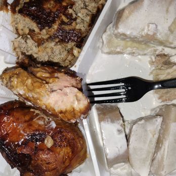 El Rubio's Jr Market - 2 item plate Turkey tail (Mulipipi), Mackerel (not sure name) and Taro. Delish - Mexican Near Me - Long Beach, California