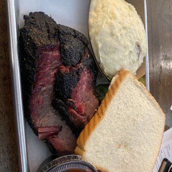 CorkScrew BBQ - Brisket (moist) with potato salad - Barbeque Near Me - Spring, Texas