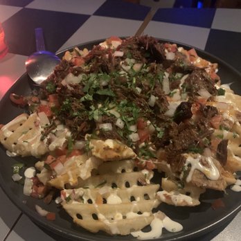 LMNO - Birria beef loaded nachos - Mexican Near Me - Philadelphia, Pennsylvania LMNO - Birria beef loaded nachos - Mexican Near Me - Philadelphia, Pennsylvania