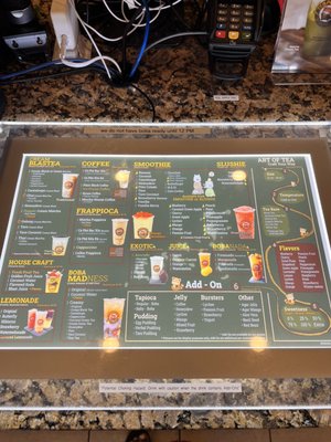 Menu photo 7 Teapioca Lounge Lewisville, TX