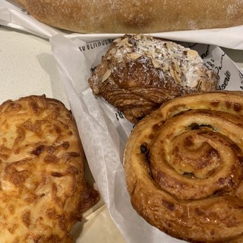 Colette Bakery - Ham and cheese bread, baguette de champagne, cho Colette aux amandes, escargot - Bakeries Near Me - Medford, Massachusetts