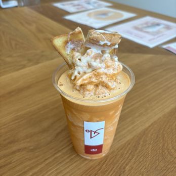 Cha Thai Tea - Pang Cha thai tea with butter toast, so good! - Bubble Tea Near Me - Berkeley, California