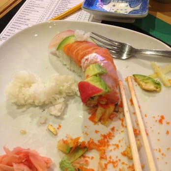 Hayashi - Half of a rainbow roll - Japanese Near Me - Gurnee, Illinois