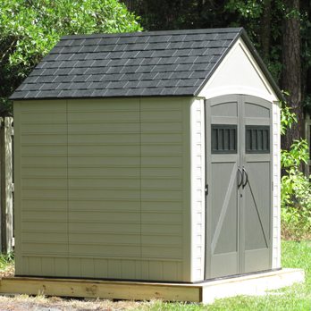 Handyman's Best - Prefab Shed install with Custom Platform - Handyman Near Me